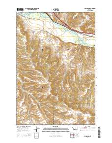 Shane Ridge 2014 topographic map thumbnail