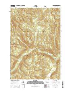 Shaw Mountain 2014 topographic map thumbnail