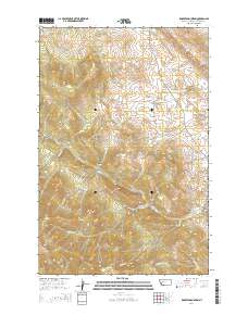 Roberts Mountain 2014 topographic map thumbnail