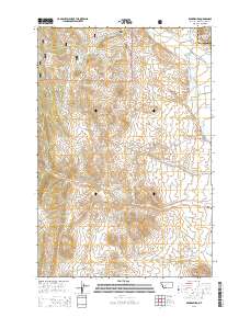 Radersburg 2014 topographic map thumbnail