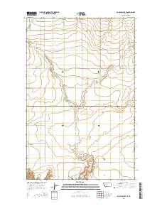 Rocky Coulee SE 2014 topographic map thumbnail