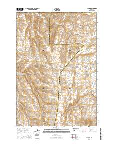 Pryor NW 2014 topographic map thumbnail