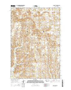 Sand Buttes 2014 topographic map thumbnail