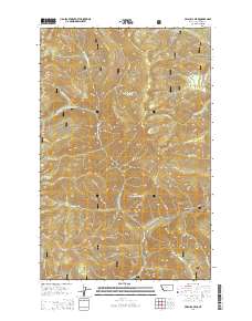 Priscilla Peak 2014 topographic map thumbnail