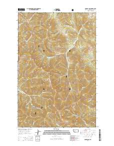 Rogers Pass 2014 topographic map thumbnail