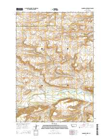 Sandborn Creek 2014 topographic map thumbnail