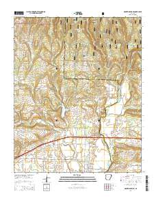 Mountainburg SE 2014 topographic map thumbnail