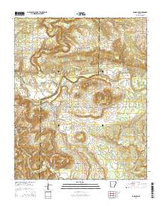 Pangburn 2014 topographic map thumbnail