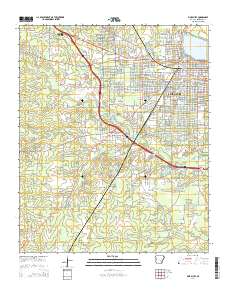 Pine Bluff 2014 topographic map thumbnail