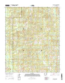 Pine Bluff NW 2014 topographic map thumbnail