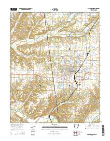 Siloam Springs 2014 topographic map thumbnail