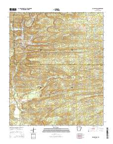 Gillham Dam 2014 topographic map thumbnail
