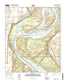 Arkansas City 2014 topographic map thumbnail