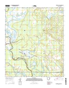 Felsenthal Dam 2014 topographic map thumbnail