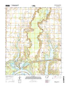 Arkansas Post 2014 topographic map thumbnail
