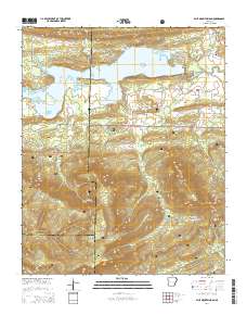 Blue Mountain Dam 2014 topographic map thumbnail