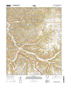 Bentonville North 2014 topographic map thumbnail