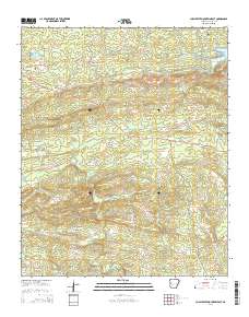 Chalybeate Mountain East 2014 topographic map thumbnail