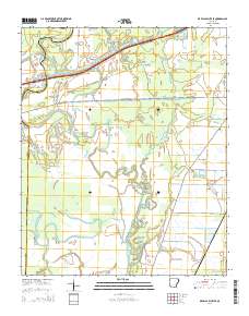 De Valls Bluff SE 2014 topographic map thumbnail