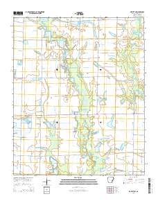 De Witt SW 2014 topographic map thumbnail
