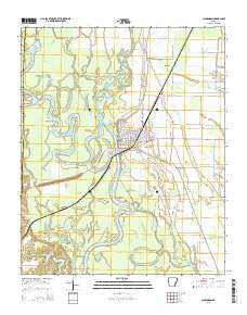 Clarendon 2014 topographic map thumbnail