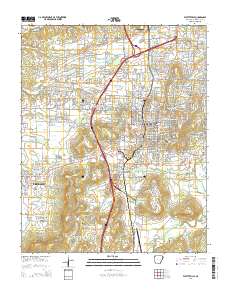 Fayetteville 2014 topographic map thumbnail