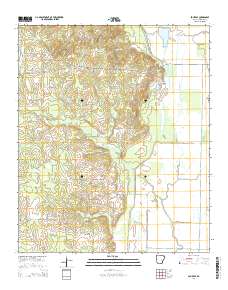 Fouke SE 2014 topographic map thumbnail