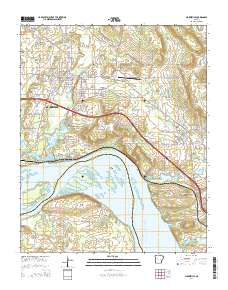 Clarksville 2014 topographic map thumbnail