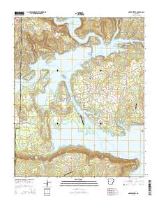 Greers Ferry 2014 topographic map thumbnail