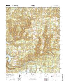 Greers Ferry Dam 2014 topographic map thumbnail