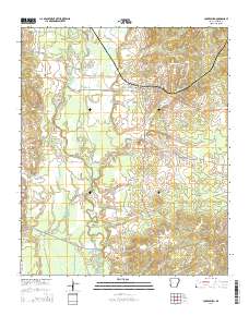 Lockesburg 2014 topographic map thumbnail