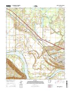 Morrilton West 2014 topographic map thumbnail