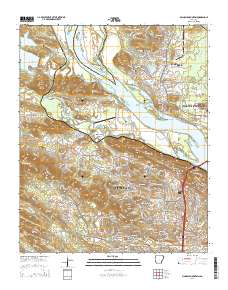 Pinnacle Mountain 2014 topographic map thumbnail
