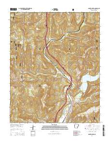 Mountainburg 2014 topographic map thumbnail