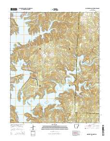 Norfork Dam North 2014 topographic map thumbnail