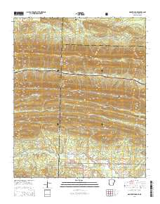 Mountain Fork 2014 topographic map thumbnail