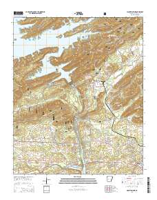 Mountain Pine 2014 topographic map thumbnail