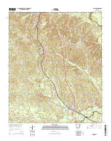 Louann 2014 topographic map thumbnail