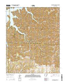 Sandstone Mountain 2014 topographic map thumbnail