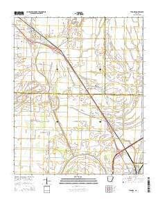Tyronza 2014 topographic map thumbnail