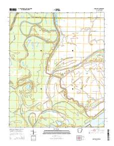 Snow Lake 2014 topographic map thumbnail