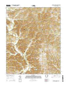 Ravenden Springs SE 2014 topographic map thumbnail