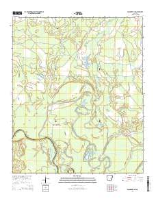 Smackover NE 2014 topographic map thumbnail