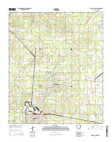 Crossett North 2014 topographic map thumbnail