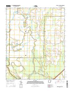 De Valls Bluff NE 2014 topographic map thumbnail