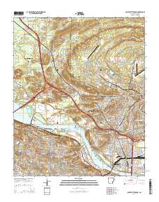 North Little Rock 2014 topographic map thumbnail