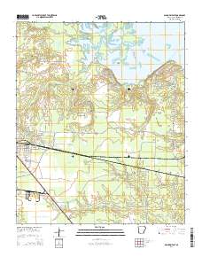Ashdown East 2014 topographic map thumbnail