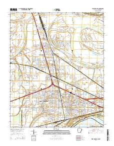 West Memphis 2014 topographic map thumbnail