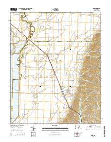 Bono 2014 topographic map thumbnail