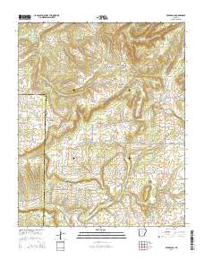 Bee Branch 2014 topographic map thumbnail